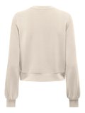 Only Kadın Yuvarlak Yaka Bej Sweatshirt - 15369155
