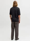 Jack & Jones Siyah Erkek Comfort Fit Kazak 12291042 JPRBLAWILLIAM KNIT POLO