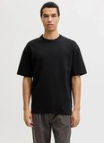 Jack & Jones Bisiklet Yaka Siyah Erkek T-Shirt 12292340 JPRBLAETHAN SS LOGO TEE SN