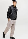 Jack & Jones Gri Erkek Geniş Fit Chino Pantolon 12292206 JPSTEVAN JETT CHINO LN