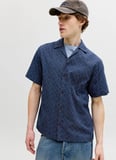 Jack & Jones Lacivert Erkek Regular Fit Gömlek 12291956 JPRBLUWINSON DOBBY SHIRT