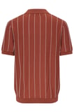 Only & Sons Erkek Çizgili Gömlek Yaka Turuncu T-Shirt - 22037080