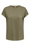 Only Onlhannah Regular Fit Bisiklet Yaka Basic T Shirt Bayan T SHİRT 15371576 HAKİ