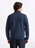Jack & Jones Dik Yaka Lacivert Erkek Sweatshırt 12299799 JORNEWOVE SWEAT SMU