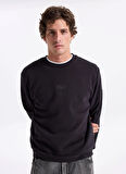 Jack & Jones Bisiklet Yaka Siyah Erkek Sweatshırt JORNEWPOINT SWEAT CREW NECK BAW25