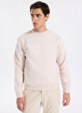 Jack & Jones Bisiklet Yaka Krem Erkek Sweatshırt JORNEWPOINT SWEAT CREW NECK BAW25