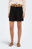 Only Onlibiza Modal Kumaş Yüksek Bel Kemerli Short Bayan SHORT 15370298 SİYAH