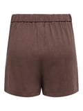 ONLSIESTA HW SIMPLE LINEN BL SHORTS PNT Kadın Kahverengi Şort - 15370395