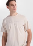 Jack & Jones Bej Erkek Normal Fit Logo Baskılı T-Shirt 12273070 JCORECHARGE MOLD TEE CNECK