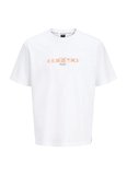 Jack & Jones Beyaz Erkek Rahat T-Shirt 12294978 JCOFUSION BRANDING CNECK