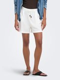 ONLSWAR THYRA PULL UP SHORTS WVN Kadın Beyaz Şort - 15378514