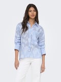 ONLASTANA LS SHIRT WVN EX Kadın Blue Gömlek - 15380458