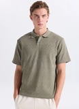 Jack & Jones Yeşil Erkek Regular Fit Zikzak Desenli Polo T-Shirt 12308294 JPRBLATRENTONJACQU POLOSMU