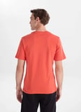 Jack & Jones Turuncu Erkek Regular Fit Logo Baskılı T-Shirt 12307677 JPRBLURANGER TEECREW BSS26