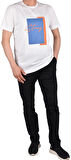 RYM-8280 BİSİKLET YAKA DESENLİ TİŞÖRT /EKRU/XXL