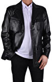 RTL-2403 DERİ CEKET /SİYAH/XL