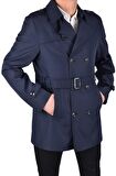 MNT-4439 MEVSİMLİK  TRENÇKOT/LACİVERT/52