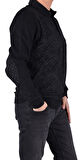 BRG-95010 POLO YAKA DESENLİ SWEAT/SİYAH/3XL