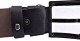 FSM-36 SUNİ  DERİ 4,5 CM KEMER/SİYAH/125 - 50