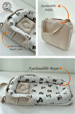 Nest Çantalı Babynest Taşınabilir Anne Yanı Islanan Panda Pike Babynest