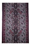 Enba Etnik Desenli Soft Pamuklu Şal 75x190 cm