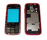Nokia 5730 Kasa Kapak 5730 Siyah Kırmızı Orta Kasa Ön Kapak Arka Kapak Tuş Takımı