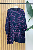 İnvee Asimetrik Kesim Tunik lacivert 6122