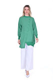 İnvee Asimetrik Kesim Tunik YEŞİL  6122