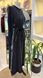 MİSSWHENCE FERMUAR DETAYLİ İPEK ELBİSE siyah 37829