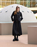 Misswhence Tafta Etek Takım 38216 siyah