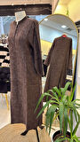 İNVEE ELBİSE  7026 KAHVERENGİ