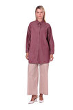 İnvee İnce Denim Gömlek - 7163 BORDO