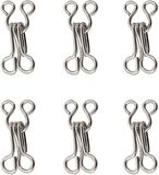 Tuhafiyecimiz Agraf Kopça Metal Siyah / Nikel Set (48 adet)