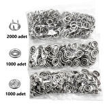 Tuhafiyecimiz 9.5mm Nikel(Gümüş) Bebe Çıtçıt 1000 Adet