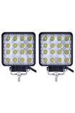 2 Adet 16 Ledli Off Road Sis Farı Çalışma Lambası 12 Volt