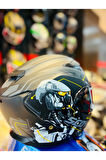 FF-871 CYBER FULLFACE MOTOSİKLET KASKI (SİYAH-GRİ)