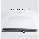 Monozone  A5 Led Işıklı Çizim Kopyalama Çizim Yansıtma Çizim Tahtası Grafik Tahtası Çizim Tableti