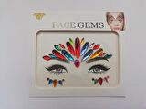 Kendinden Yapışkanlı Yüz Taşı Sticker Face Gems Model7