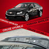 Chevrolet Cruze Uyumlu Bagaj Üstü Yarasa Spoiler Bagaj Çıtası Piano Black Parlak Siyah