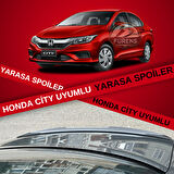 Honda City Bagaj Üstü Slim Yarasa Spoiler Parlak Siyah