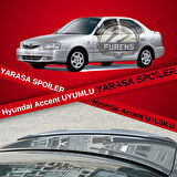 Hyundai Accent Admira Milenyum Bagaj Üstü Yarasa Spoiler Piano Black Bagaj Üstü Spoyler