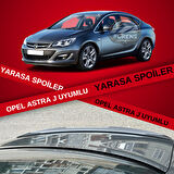 Opel Astra J Sedan Kasa Bagaj Üstü Slim Yarasa Spoiler Piano Black Parlak