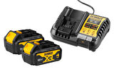Dewalt 4,0 Ah Şarj Seti DCB1104 18V Lı-Ion Akü Şarj Cihazı+DCB182-XJ 18 Volt / 4,0 Ah Li-Ion 2 Adet  Akü