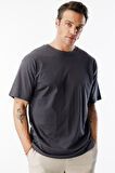  Erkek Oversize Fit %100 Organik Pamuk Bisiklet Yaka Tişört OVERSIZE-ERKEK-T-SHIRT