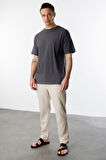  Erkek Oversize Fit %100 Organik Pamuk Bisiklet Yaka Tişört OVERSIZE-ERKEK-T-SHIRT