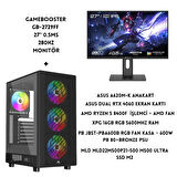 LYSERG PB A600B RGB Kasa Amd Ryzen 5 8400F 16 GB Ram 500 GB SSD Asus Dual RTX 4060 W11 + 27" Monitör