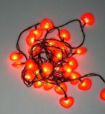 YILBAŞI LED IŞIK KALP METALİK KIRMIZI LOVE 3M
