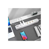 5 Prizli Akım Korumalı Uzatma Kablosu | 2xusb-a + 2xusb-c | 3680w - 2m Kablo