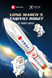 Sembo Block Long March 5 Taşıyıcı roket 452 Parça Yapı blokları Lego ile uyumlu (203353)