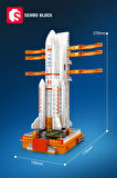 Sembo Block Long March 5 Taşıyıcı roket 452 Parça Yapı blokları Lego ile uyumlu (203353)